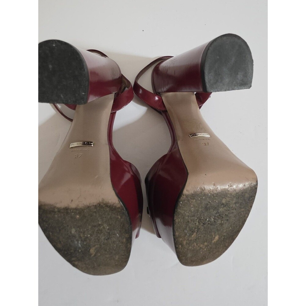 Gucci Horsebit Platform Heels Size 37 Eb1225wxzde - Picture 2 of 5